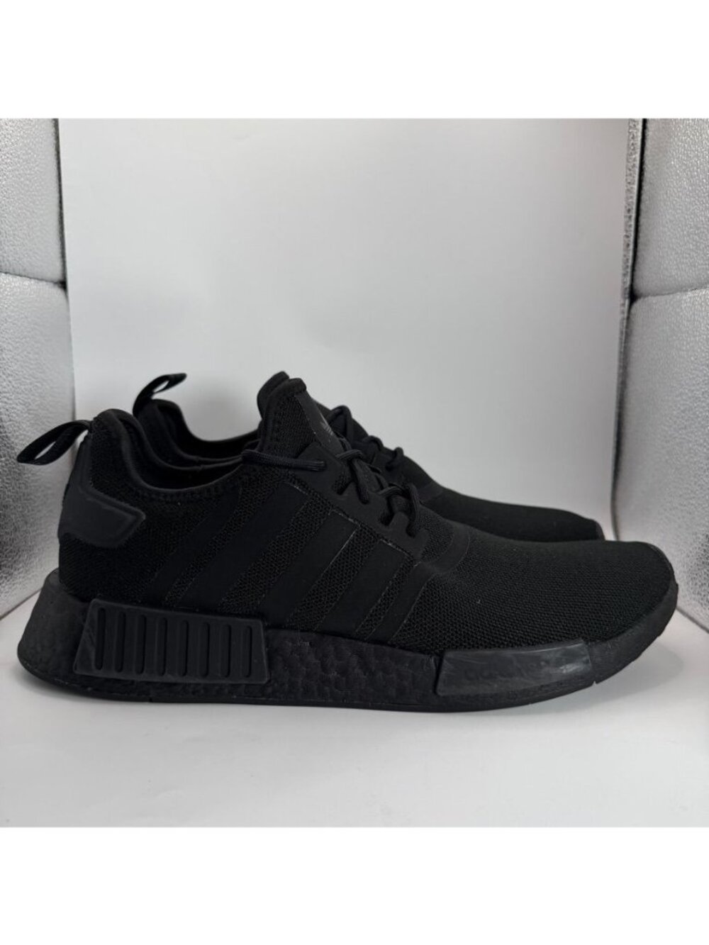 Adidas NMD_R1 Triple Black Sneakers Mens Size 11.5 Mesh Upper Lightweight Casual